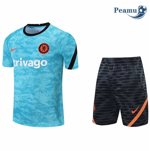 Maglia Calcio Chelsea Formazione light Blu 2021-2022