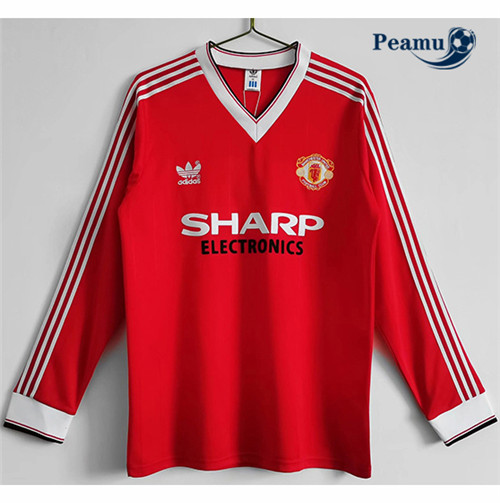 Classico Maglie Manchester United Prima Manica lunga 1983