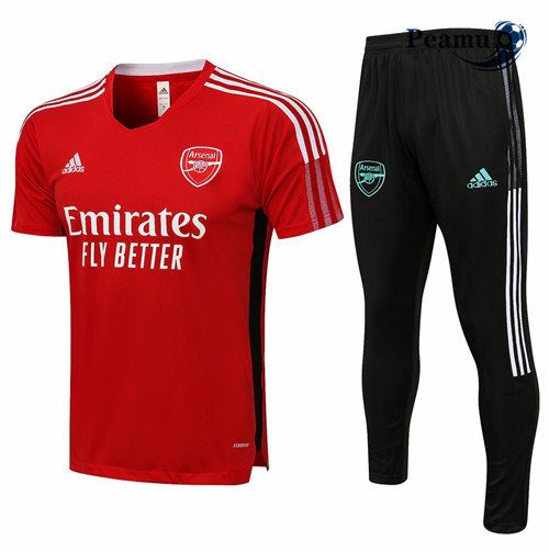 Kit Maglia Formazione Arsenal + Pantaloni Rosso 2021-2022