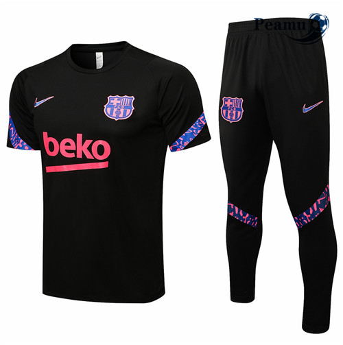 Kit Maglia Formazione Barcellona + Pantaloni Nero 2021-2022