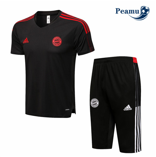 Kit Maglia Formazione Bayern Monaco + Pantaloni 3/4 Grigio scuro 2021-2022