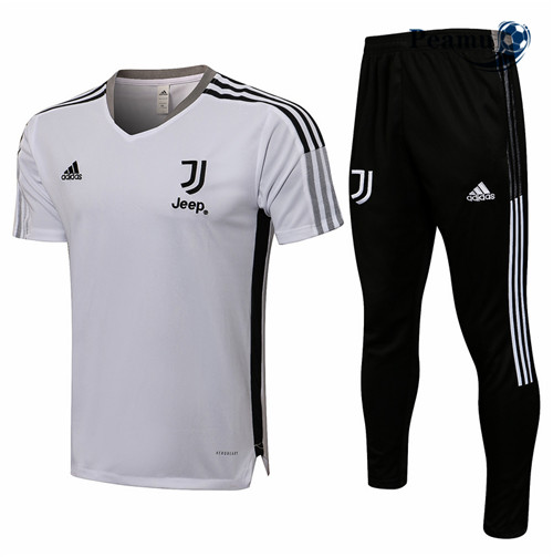 Kit Maglia Formazione Juventus + Pantaloni Bianco 2021-2022