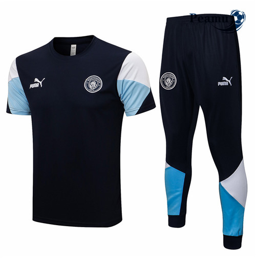 Kit Maglia Formazione Manchester City + Pantaloni Blu navy 2021-2022