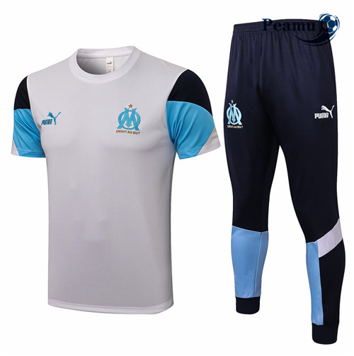 Kit Maglia Formazione Marsiglia + Pantaloni Bianco 2021-2022