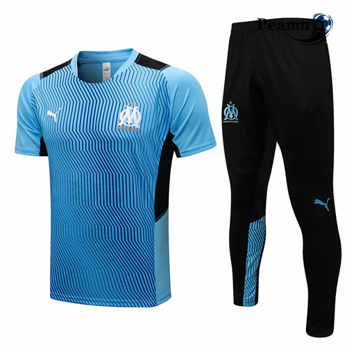 Kit Maglia Formazione Marsiglia + Pantaloni Azzurro 2021-2022