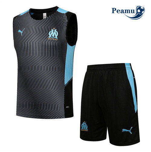 Kit Maglia Formazione Marsiglia Veste + Pantaloni Gris 2021-2022
