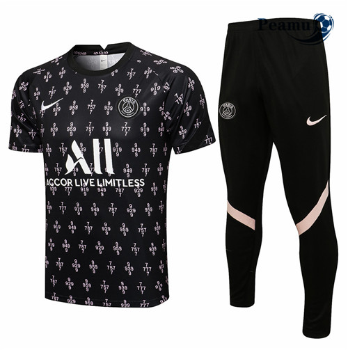 Kit Maglia Formazione PSG + Pantaloni Nero 2021-2022