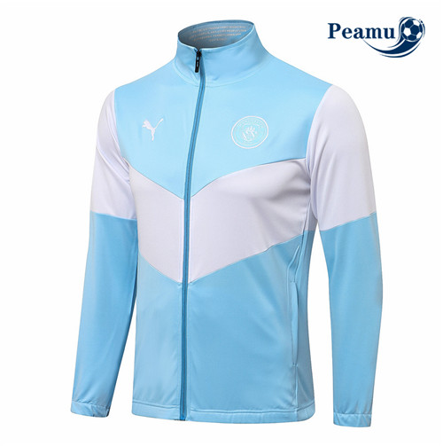 Giacca Calcio Manchester City Azzurro 2021-2022