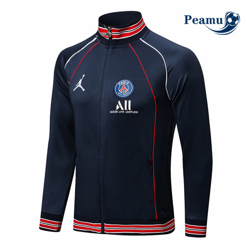 Giacca Calcio PSG Jordan Blu navy /Rosso 2021-2022