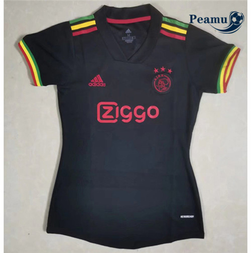 Maglia Calcio Ajax Donna Terza Nero 2021-2022