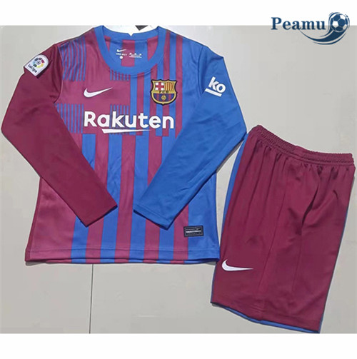 Maglia Calcio Barcellona Bambino Prima Manica lunga 2021-2022