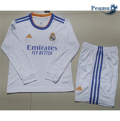 Maglia Calcio Real Madrid Bambino Prima Manica lunga 2021-2022