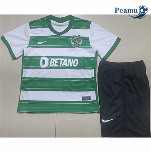Maglia Calcio Sporting Lisbon Bambino Prima 2021-2022