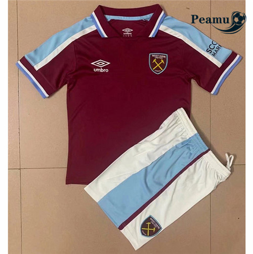 Maglia Calcio West Ham United Bambino Prima 2021-2022