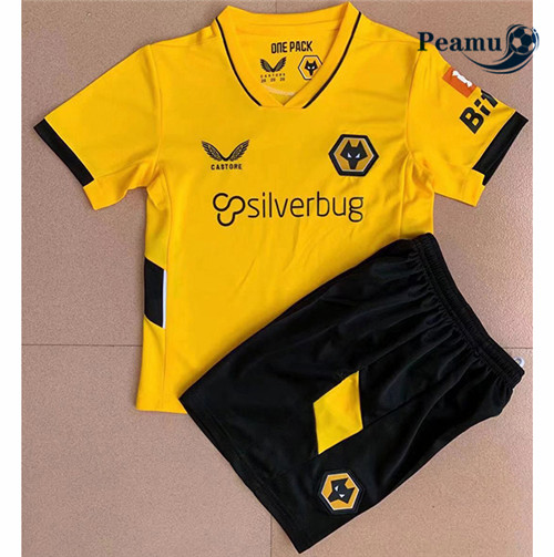 Maglia Calcio Wolverhampton Bambino Prima 2021-2022