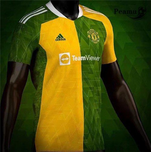 Maglia Calcio Manchester United Formazione verde 2021-2022
