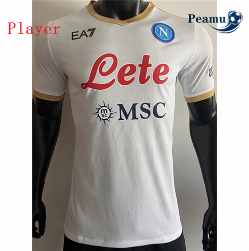 Maglia Calcio Player Napoli Seconda Bianco 2021-2022