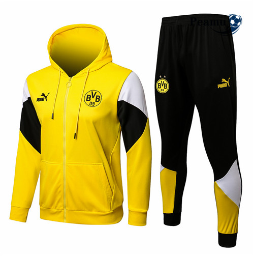 Tuta Calcio - Felpa con cappuccio Borussia Dortmund Giallo 2021-2022