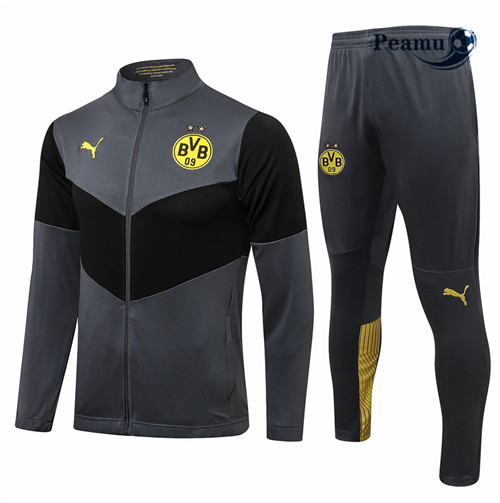 Tuta Calcio - Giacca Borussia Dortmund Grigio scuro Collo alto 2021-2022