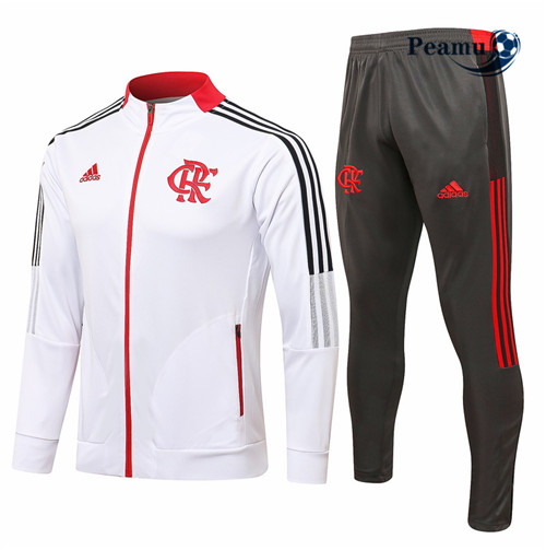 Tuta Calcio - Giacca Flamengo Bianco 2021-2022