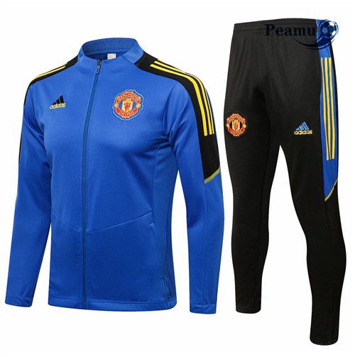 Tuta Calcio - Giacca Manchester United Blu 2021-2022