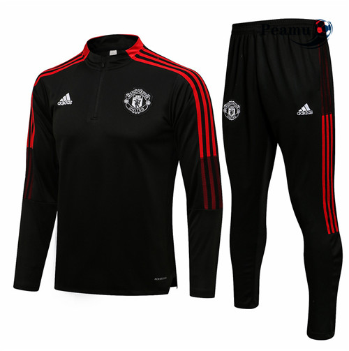 Tuta Calcio Manchester United Nero/Rosso 2021-2022