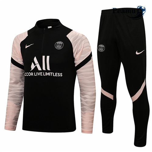 Tuta Calcio PSG Nero/Rosa 2021-2022
