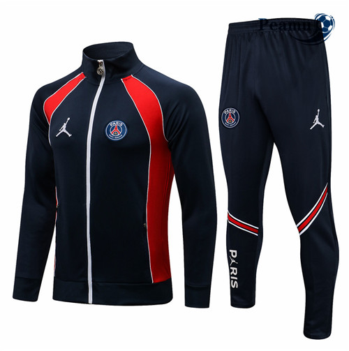 Tuta Calcio - Giacca PSG Jordan Blu navy/Bianco 2021-2022