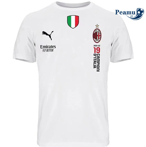 Maglia Calcio AC Milan T-shirt Bianco 2022-2023 P228309
