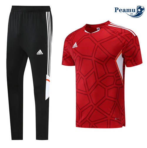 Kit Maglia Formazione Adidas + Pantaloni Rosso 2022-2023 P228059