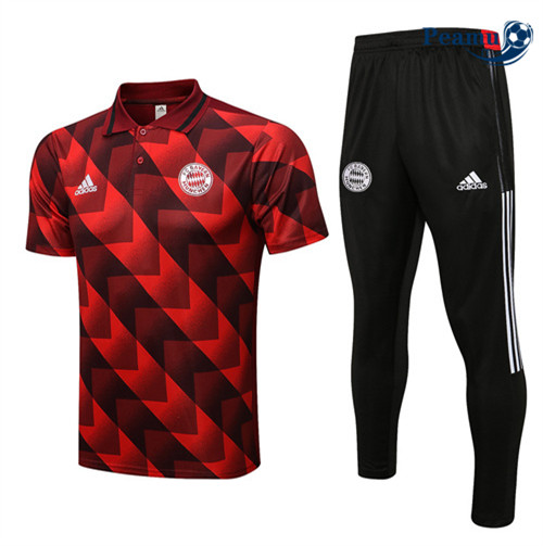 Kit Maglia Formazione Bayern Monaco Polo + Pantaloni Rosso 2022-2023 P228075