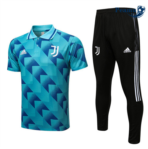 Kit Maglia Formazione Juventus Polo + Pantaloni Blu 2022-2023 P228093