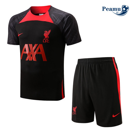Kit Maglia Formazione Liverpool + Pantaloni Nero 2022-2023 P228096
