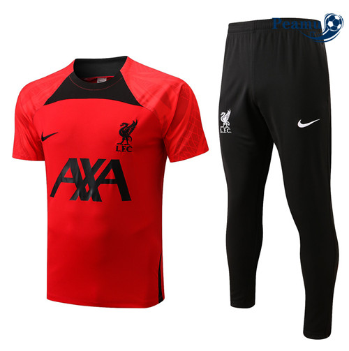 Kit Maglia Formazione Liverpool + Pantaloni Rosso 2022-2023 P228098