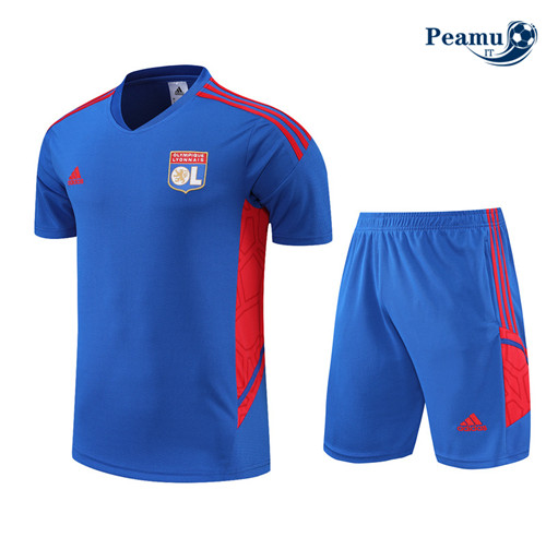 Kit Maglia Formazione Lyon + Pantaloni Blu 2022-2023 P228099