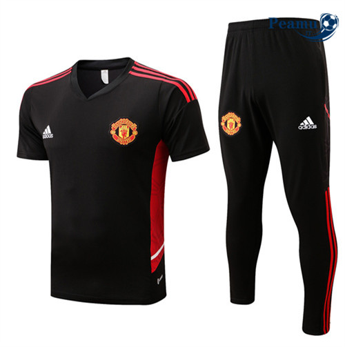 Kit Maglia Formazione Manchester United + Pantaloni Nero 2022-2023 P228103
