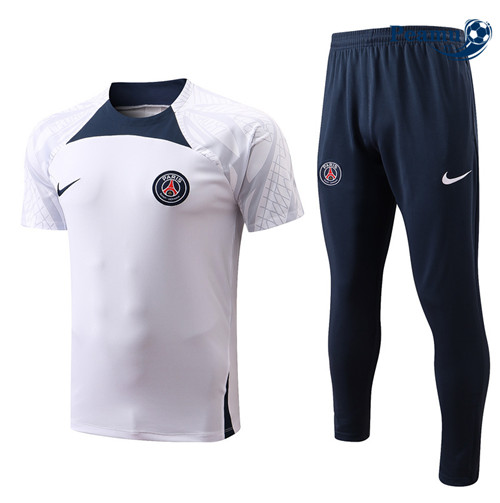Kit Maglia Formazione Paris PSG + Pantaloni Bianco 2022-2023 P228116