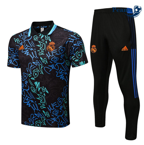 Kit Maglia Formazione Real Madrid Polo + Pantaloni Blu 2022-2023 P228118