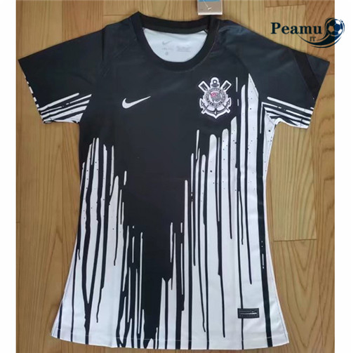 Maglia Calcio Corinthians Donna Nero/Bianco 2022-2023 P228245