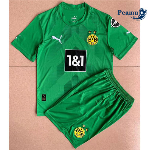 Maglia Calcio Borussia Dortmund Bambino Portiere Vert 2022-2023 P228170