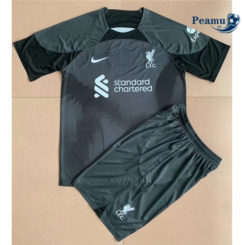 Maglia Calcio Liverpool Bambino Portiere Nero 2022-2023 P228184