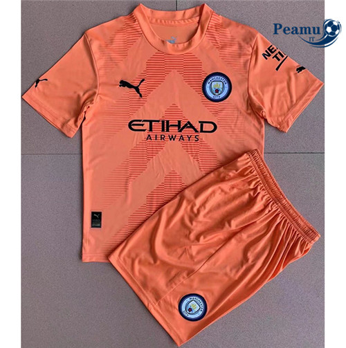 Maglia Calcio Manchester City Bambino Portiere Arancia 2022-2023 P228190