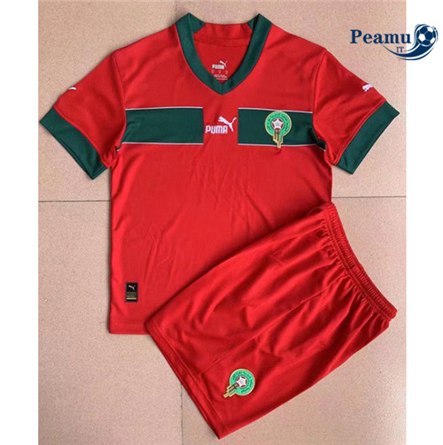 Maglia Calcio Marocco Bambino Prima 2022-2023 P228227