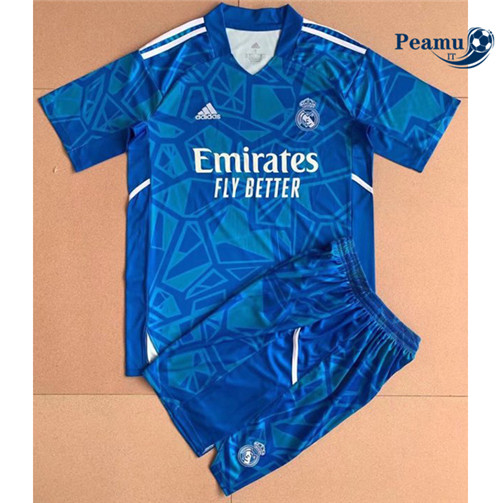 Maglia Calcio Real Madrid Bambino Portiere Blu 2022-2023 P228205