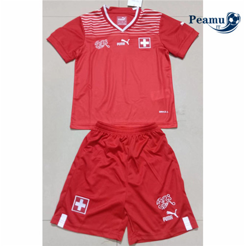 Maglia Calcio Svizzera Bambino Prima 2022-2023 P228234