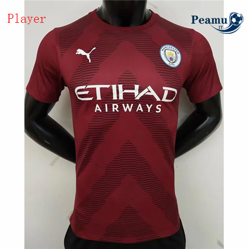 Maglia Calcio Player Manchester City Portiere Rosso 2022-2023 P228529