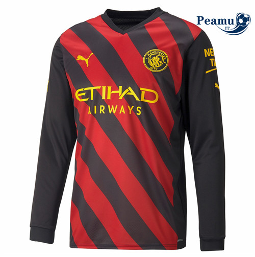 Maglia Calcio Manchester City Seconda Manica lunga 2022-2023 P228536