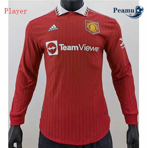 Maglia Calcio Player Manchester United Prima Manica lunga 2022-2023 P228540