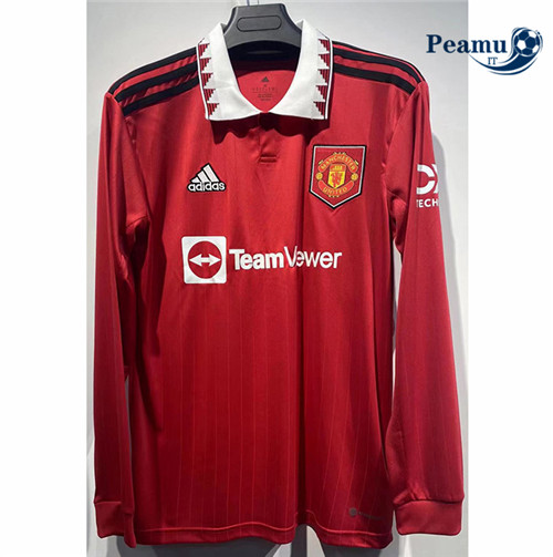 Maglia Calcio Manchester United Prima Manica lunga 2022-2023 P228546