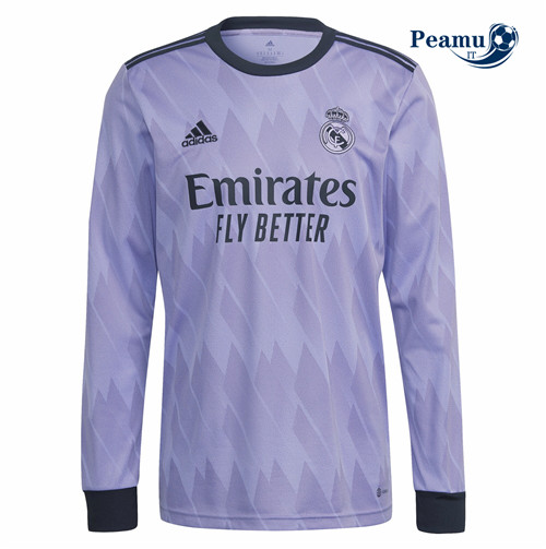 Maglia Calcio Real Madrid Seconda Manica lunga 2022-2023 P228431